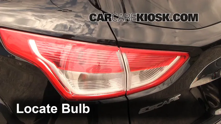 2013 Ford Escape SEL 2.0L 4 Cyl. Turbo Lights Tail Light (replace bulb)